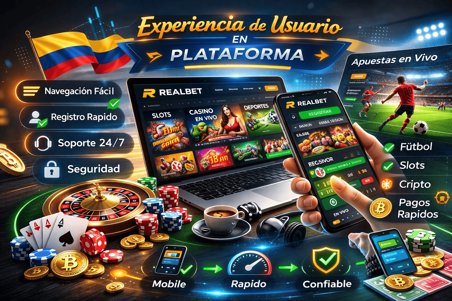 REALBET — Experiencia de Usuario en Plataforma